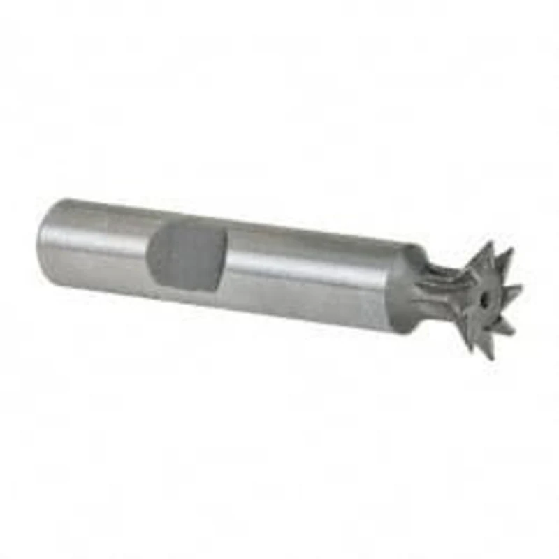 Made in USA 45 1/2 Cut Diam, 1/8 Cut Width, Cobalt Dovetail Cutter Uncoated, 3/8 Shank Diam, 2 Shank Length, 2-1/8 OA...